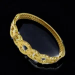 Bracelet Rigide Chaîne Cercle en Or 18K