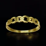 Bracelet Rigide Chaîne Cercle en Or 18K