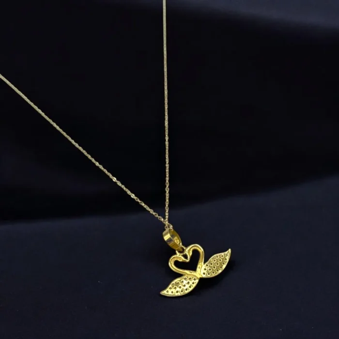 Élégante Chaîne Pendentif en Or Jaune