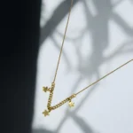Chaîne Pendentif Étoiles en Or 18K