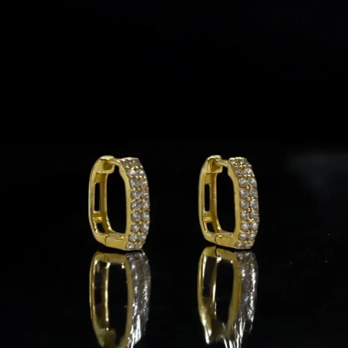 Boucles d’Oreilles Raffinées en Or 18K