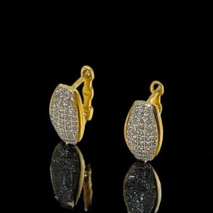 Boucles d'Oreilles Modernes en Or 18K