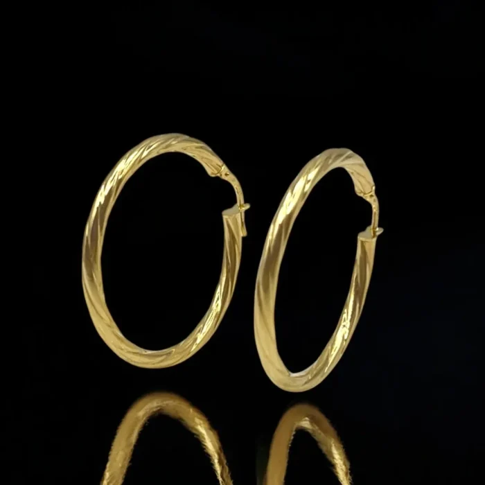 Créoles en Or Jaune 18 Carats