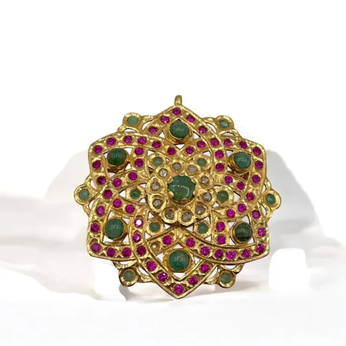 Magnifique Broche Traditionnelle en Or 18K