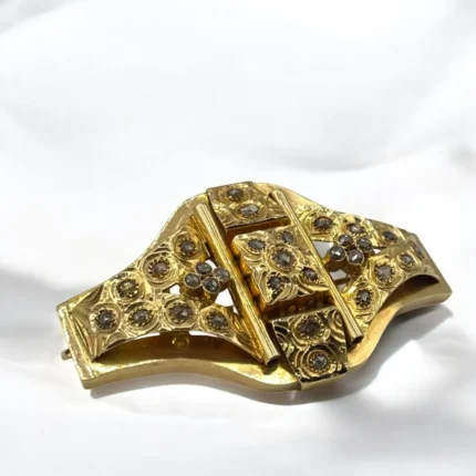 Broche Antique en Or Jaune 18K