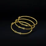 Trio Bracelets en Or Jaune 18K