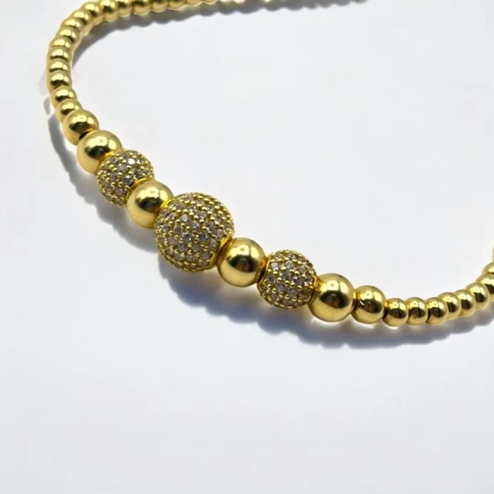 Bracelet Boule Tendance en Or Jaune