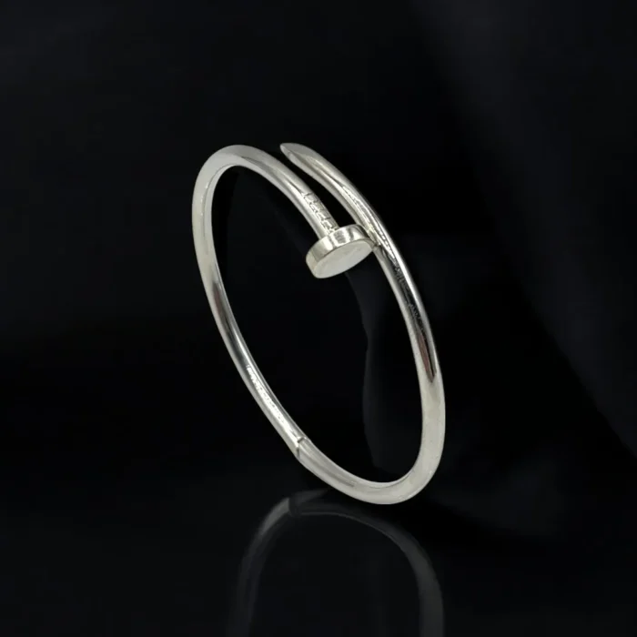 Bracelet Clou en Or Blanc 18K