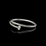 Bracelet Clou en Or Blanc 18K