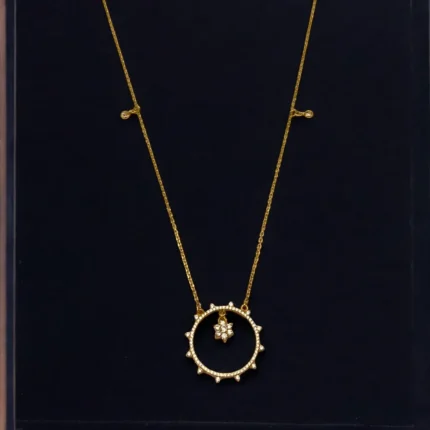 Chaîne Moderne en Or 18K avec Pendentif