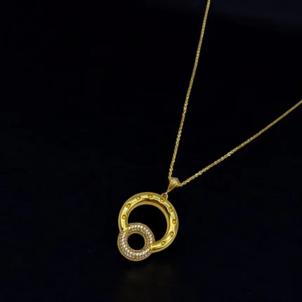 Collier en Or Jaune 18K avec Pendentif