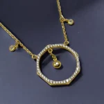 Chaîne Pendentif Contemporaine en Or 18K