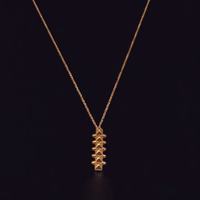 Chaîne Pendentif Moderne en Or Rose 18K