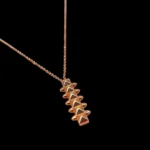 Chaîne Pendentif Moderne en Or Rose 18K