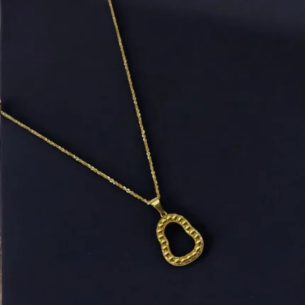 Chaîne Pendentif Moderne en Or 18K