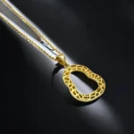 Chaîne Pendentif Moderne en Or 18K