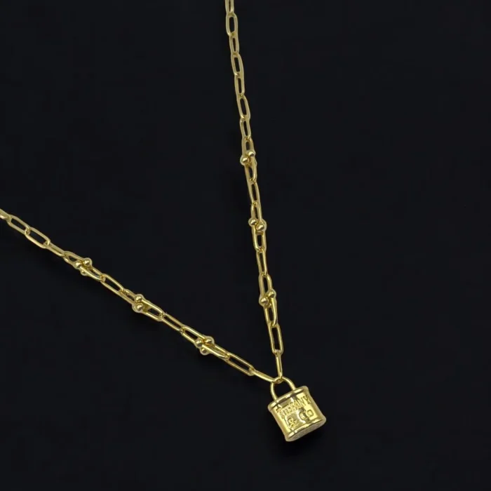 Collier Tiffany avec Cadenas en Or 18K