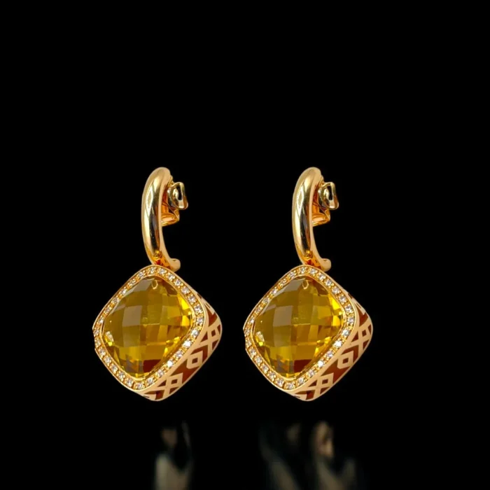 Boucles d'oreilles en or rose 18K