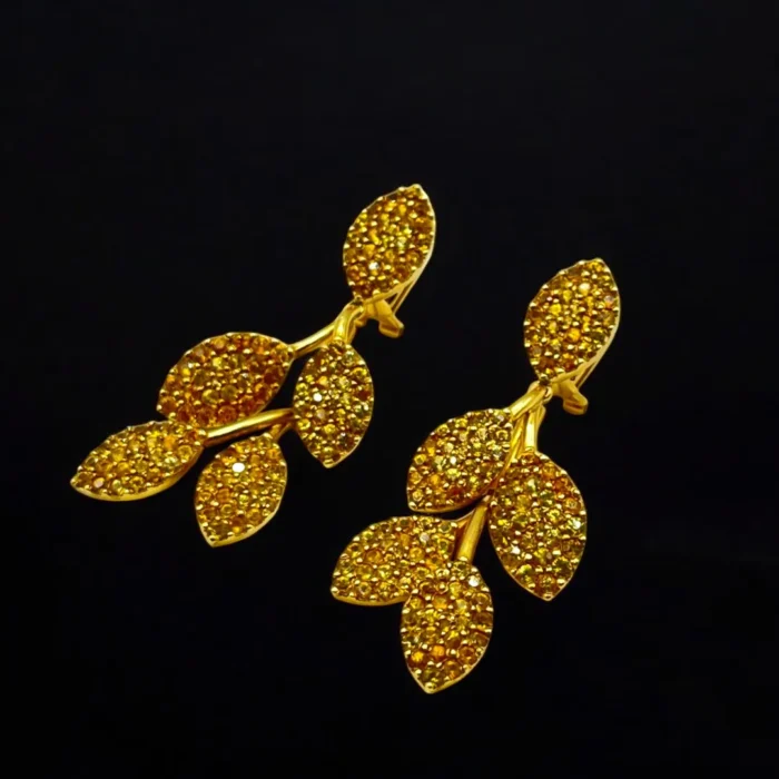Boucles d'Oreilles en Or Jaune 18K