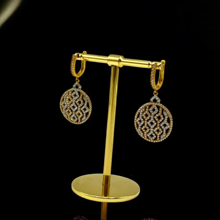 Charme Boucles d'Oreilles en Or 18K