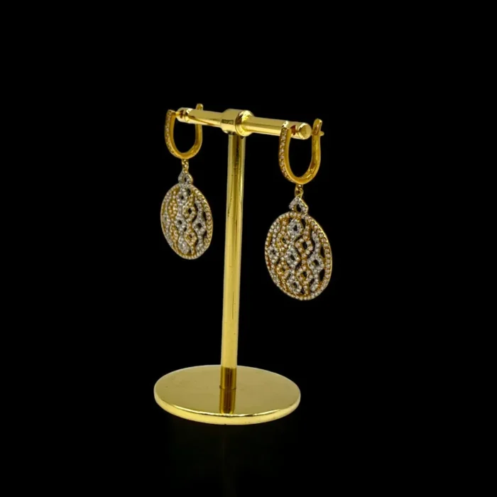 Charme Boucles d'Oreilles en Or 18K