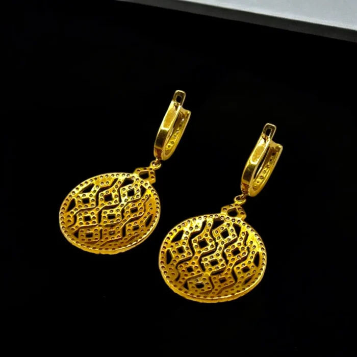 Charme Boucles d'Oreilles en Or 18K