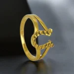 Bague Moderne en Or Jaune 18K