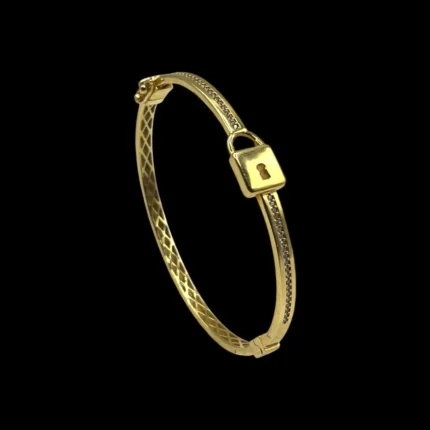 Bracelet avec Cadenas en Or 18K