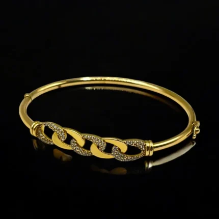 Bracelet Chaîne Éclatante en Or 18K